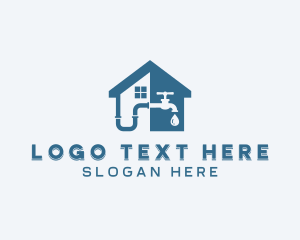 House - Plumbing Repair Plumber logo design