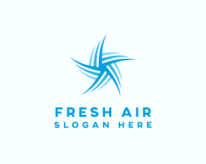 Ventilation Cooling Fan logo design