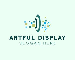 Arrow Pixel Data logo design