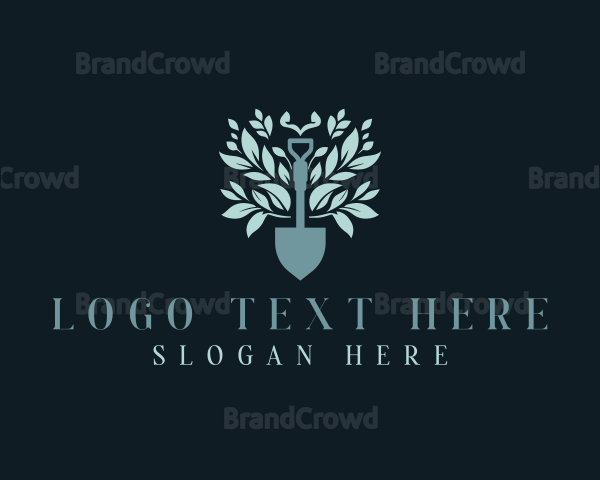 Shovel Plant Landscaping Logo