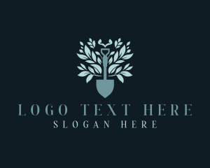 Landscaper - Shovel Plant Landscaping logo design
