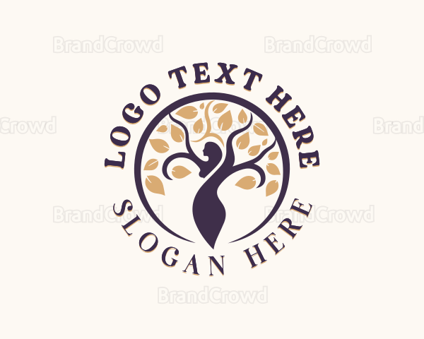 Woman Tree Organic Wellness Logo