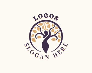 Woman Tree Organic Wellness Logo