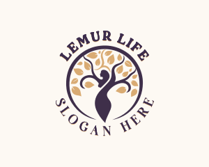 Woman Tree Organic Wellness logo design