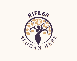 Life Coach - Woman Tree Organic Wellness logo design