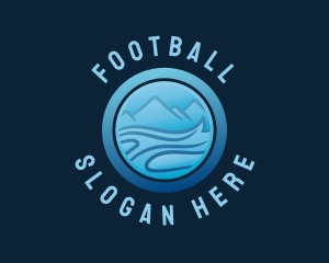 Ocean - Blue River Mountain logo design