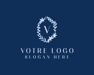 Wreath - Elegant Organic Floral logo design