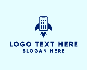 Mobile - Mobile Phone Rocket logo design