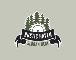 Circular Saw Trees logo design