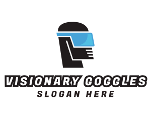 Goggles - Goggles Robot Cyborg logo design