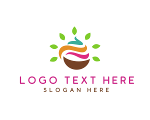 Leaf - Leaf Smoothie Bowl logo design