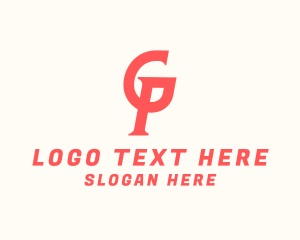 Logistics Courier Company Letter GP logo design
