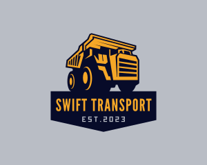 Transport Dump Truck Vehicle logo design