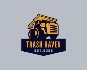 Transport Dump Truck Vehicle logo design