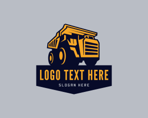 Transport Dump Truck Vehicle Logo