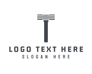 Iron - Blacksmith Sledge Hammer logo design
