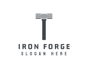 Forge - Blacksmith Sledge Hammer logo design