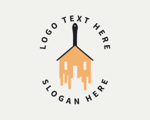 House - House Renovation Paint logo design