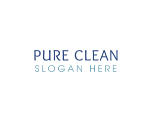 Cleanser - Blue Generic Wordmark logo design