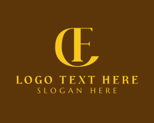 Gold - Modern Elegant Business Letter CF logo design