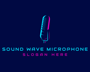 Microphone - DJ Broadcast Microphone logo design