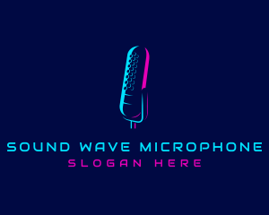 DJ Broadcast Microphone logo design