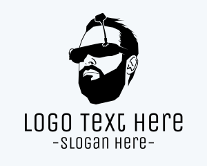 Geek - Guy Virtual Glasses logo design