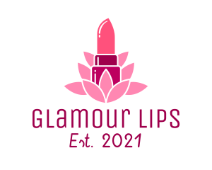 Lipstick - Pink Natural Lipstick logo design