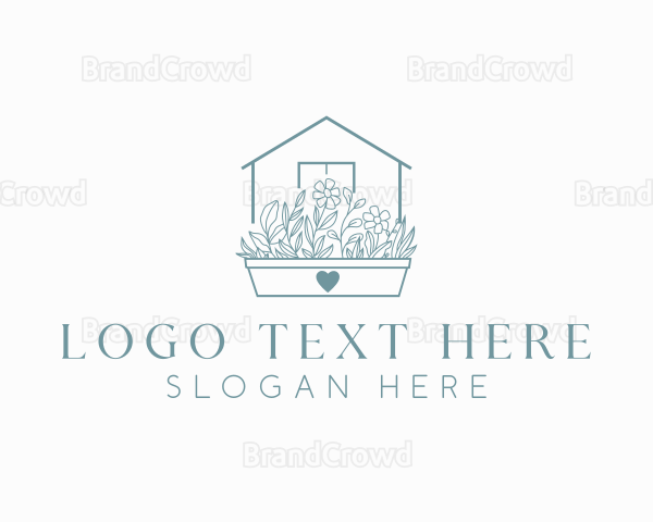 Backyard Flower Plant Logo