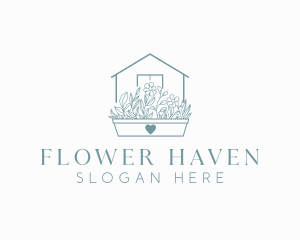 Backyard Flower Plant logo design