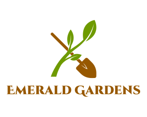 Gardening Tool Shovel  logo design