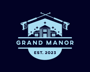 Mansion - Mansion House Cleaning logo design