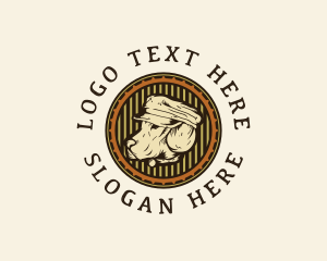 Vintage - Vintage Dog Hat logo design