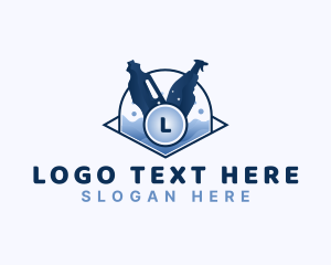 Clean - Soap Wash Cleaning Disinfect logo design