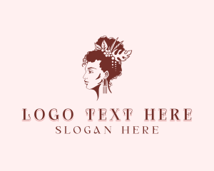 Woman - Woman Hairdresser Salon logo design