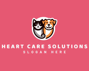 Veterinary Cat Dog logo design