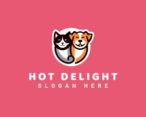 Veterinary Cat Dog logo design