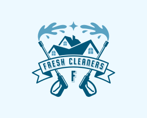 Pressure Cleaner Sanitation logo design