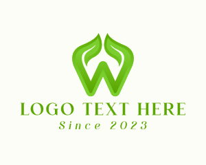 Organic Products - Herbal Gardening Letter W logo design