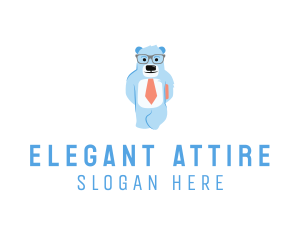 Suit - Bear Business Suit logo design