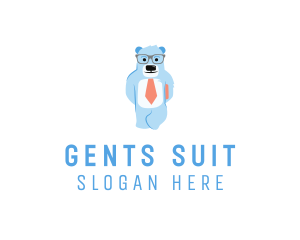 Bear Business Suit logo design