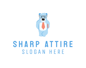Suit - Bear Business Suit logo design
