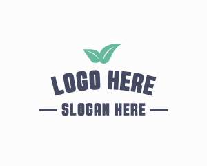 Farmer - Leaf Curve Wordmark logo design