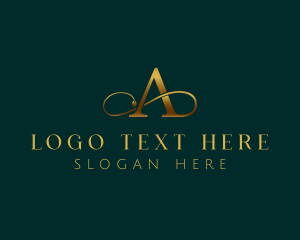 Tail - Elegant Letter A Tail logo design