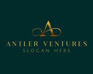 Luxury Fashion Letter A logo design