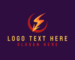 Charge - Lightning Bolt Strike logo design