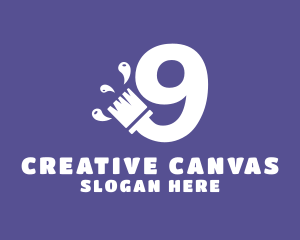 Artistic - Artistic Paintbrush Number 9 logo design