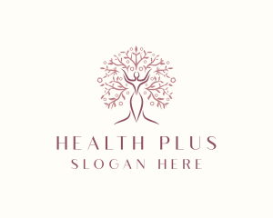 Woman Wellness Tree logo design