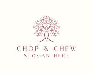 Spa - Woman Wellness Tree logo design