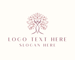 Spa - Woman Wellness Tree logo design
